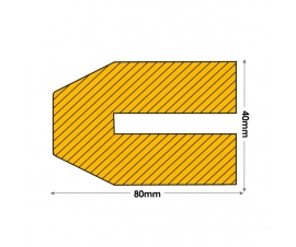 Push Fit Trapeze 80 x 40mm