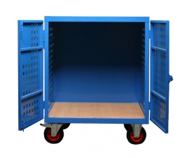 Mobile Storage Vault Cabinet Open