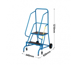 2 Tread Mobile Steps Dimensions