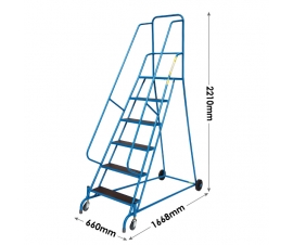 6 Tread Mobile Steps Dimensions