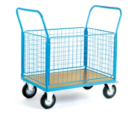 Platform Truck With 4 Mesh Sides