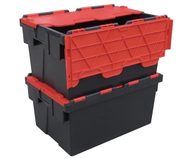 Stacked Attached Lid Containers