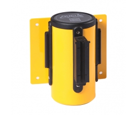 Wall Mounted Belt Barriers In Yellow