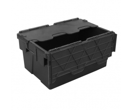 55 Litre Plastic Stack and Nest Crate Tote Boxes