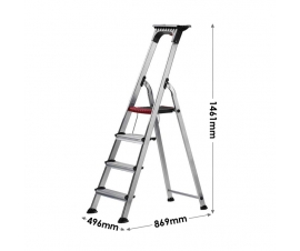 4 Treads Double Decker Stepladder Dimensions