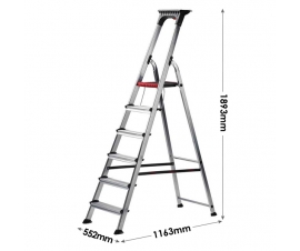 6 Treads Double Decker Stepladder Dimensions