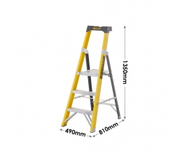 3 Tread Glass Fibre Platform Stepladder Dimensions