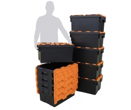 Black And Orange 55 Litre Containers