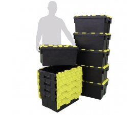 Black And Yellow 55 Litre Containers