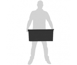 Large Black Recycled Containers