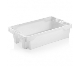 Stacking And Nesting Fish Box In White