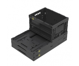 Example of Folded And Stacked Containers