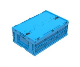 Closed Lid On Folding Container