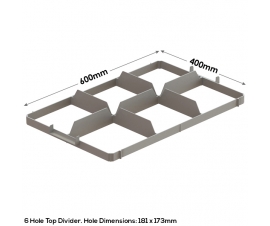 6 Part Glass Divider