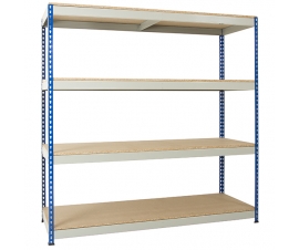 Blue and Grey Racking