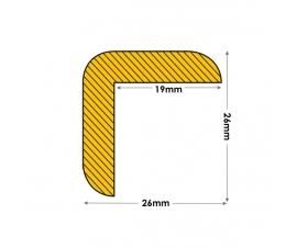 Edge Protection Foam Right Angle 26 x 26mm