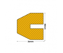 Push Fit Trapeze 40 x 36mm