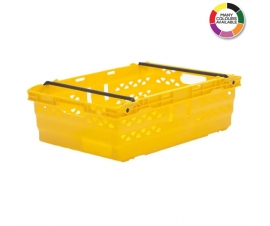 Yellow Supermarket Style Bale Arm Crates