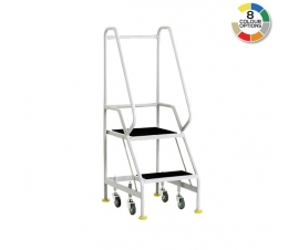 S301 2 Tread Narrow Aisle Spring Loaded Steps