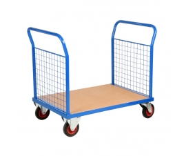 Double End Platform Truck With Mesh Panels