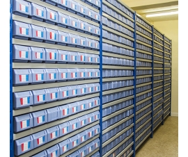 Example of Shelf Trays on Racks