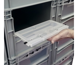 Translucent Closable Drop Down Door