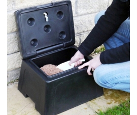 Mini Grit Bin in Garden