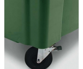 Rubber Tyred Wheels on Large Wheelie Bin
