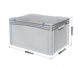 Prime Economy Euro Container Case with Hand Grips