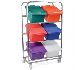 Stainless Rack with 6 RMFB Food Grade Boxes