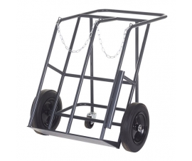 Cylinder Trolleys With Solid Rubber Wheels And Support Castors