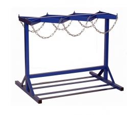 Cylinder Floor Racks - Double Sided In Blue