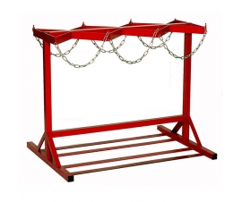 Cylinder Floor Racks - Double Sided In Red