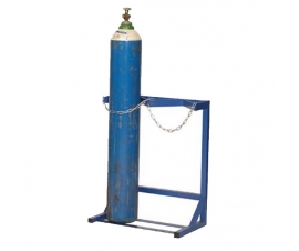 Cylinder Floor Racks - Single Sided In Blue