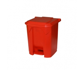 30 Litre Pedal Bin In Red