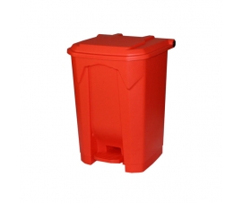 50 Litre Pedal Bin In Red