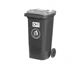 Wheelie Bin With Light Grey Lid