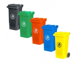 120 Litre Blue Wheeled Bin Colour Examples