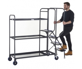 3 Tier Picking Trolley In Use
