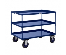 Heavy Duty Shelf Trucks with Steel Shelving In Blue