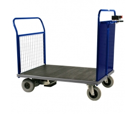 Powered Platform Truck With Mesh End