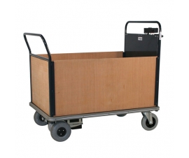 Powered Platform Truck With Timber End And 2 Timber Sides