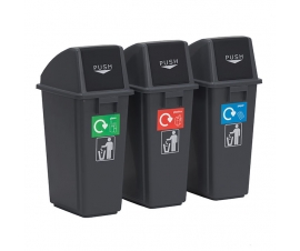 Set of 3 Recycling Bins