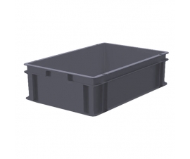 Grey Plastic Stacking Containers - M208A