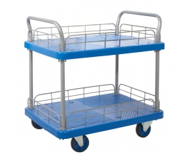Proplaz Two Tier Trolley With Wire Surround
