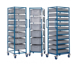 Mobile Tray Rack Group 1680mm High