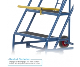 Warehouse Essentials Safety Steps Handlock Mechanism