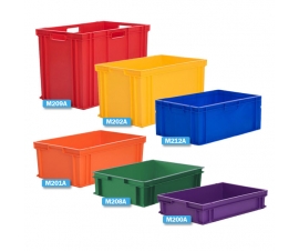 Coloured Stacking Euro Containers Range