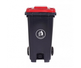 240 Litre Wheeled Bin in Red