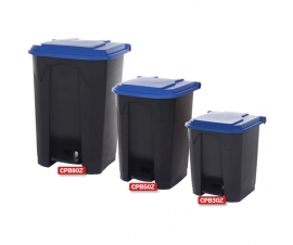 Pedal Bins With Coloured Lids